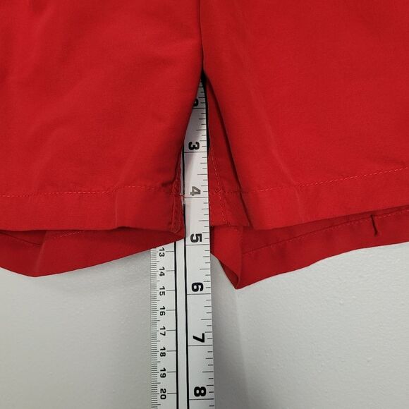 Polo Ralph Lauren Swim Trunks size 2xl Solid Red Navy Pony Preppy - Picture 6 of 8